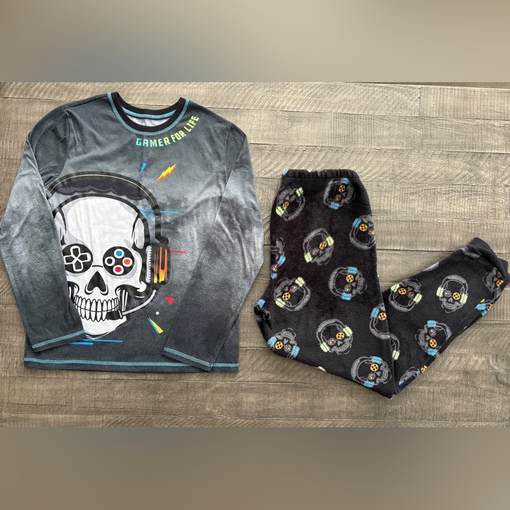 Wonder Nation Boys Long Sleeve Pajama Sets Size 14-16 - Picture 4 of 6